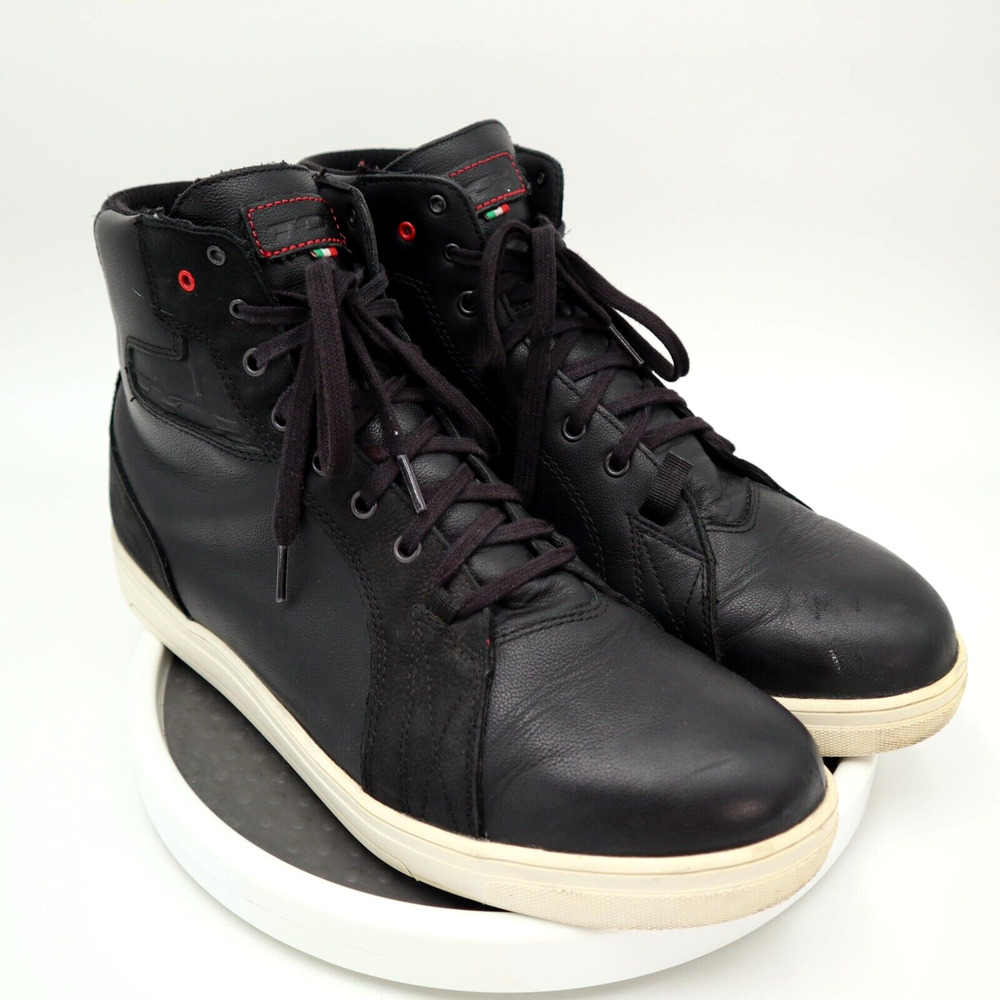 TCX Street Ace Motorcycle Boots Men's Size 13 US Shoe Black Leather Waterproof